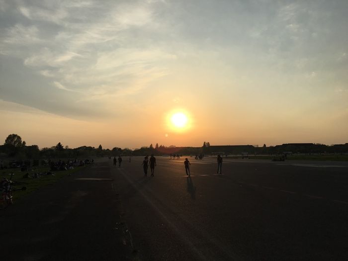 Sunset at Tempelhof in April